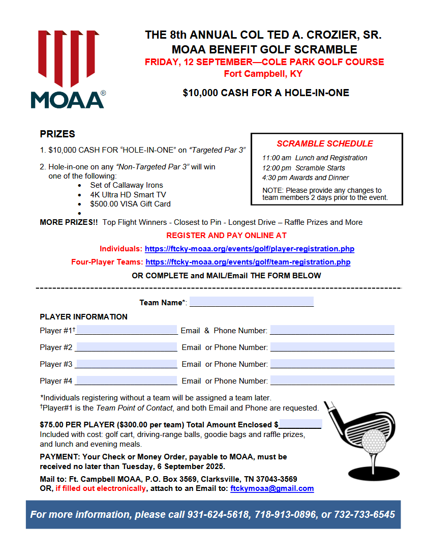 Golf Scramble Flyer
